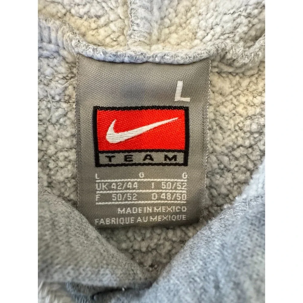 Nike Team Archbishop Mitty Hoodie‎ L Gray Made in Mexico Vintage Y2K